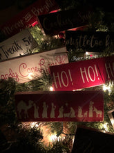 Load image into Gallery viewer, 10" Rustic Christmas signs Christmas decorations Rustic Christmas decor Rustic Christmas wreath signs Cookies for Santa signs Small signs