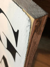 Load image into Gallery viewer, Vertical Gather sign. Gather decor. Fall Kitchen signs. Rustic kitchen decor. Fall decor. Fall signs Fall Farmhouse signs. Dining room sign