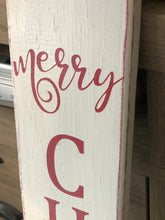 Load image into Gallery viewer, Vertical Merry Christmas signs. Rustic Christmas decor. Christmas decorations. Merry Christmas Porch sign. Christmas signs for the porch