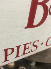 Load image into Gallery viewer, Mrs Claus bakery sign. Christmas signs. Christmas decor. Christmas decorations. Christmas tier tray decor. Christmas decorating ideas.