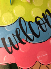 Load image into Gallery viewer, Ice Cream Door hanger. Welcome door hanger. Summer door hangers