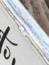 Load image into Gallery viewer, He restores my soul sign. Psalms 23:3 Sign with Bible verses. Religious wall art Christian wall decor Farmhouse Religious signs Pastor gifts