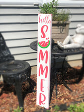 Load image into Gallery viewer, 36" Vertical Hello Summer sign