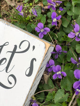 Load image into Gallery viewer, Vertical Let's Eat Kitchen sign. 24"