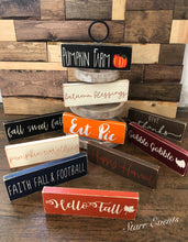 Load image into Gallery viewer, 10&quot; fall signs Rustic fall decoration Rustic fall decor Thanksgiving decor Thanksgiving signs Small wreath signs Give thanks sign
