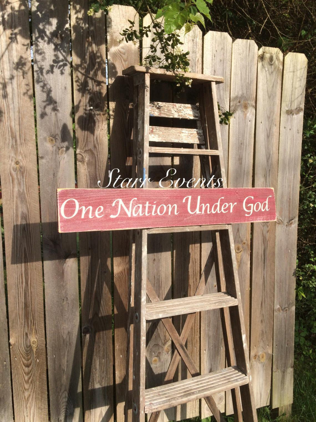 One nation under God sign. Patriotic signs. Patriotic decor. July 4th decor. Rustic signs. Americana decor Primitive decor. Fourth of July