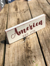 Load image into Gallery viewer, 10&quot; Fourth of July signs. July 4th decorations. July 4th decor. Memorial day decor. Americana decor Happy 4th of July Wreath attachments
