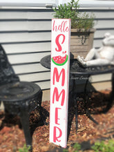 Load image into Gallery viewer, 36&quot; Vertical Hello Summer sign
