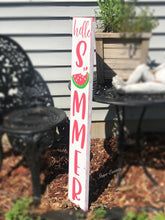 Load image into Gallery viewer, 36&quot; Vertical Hello Summer sign
